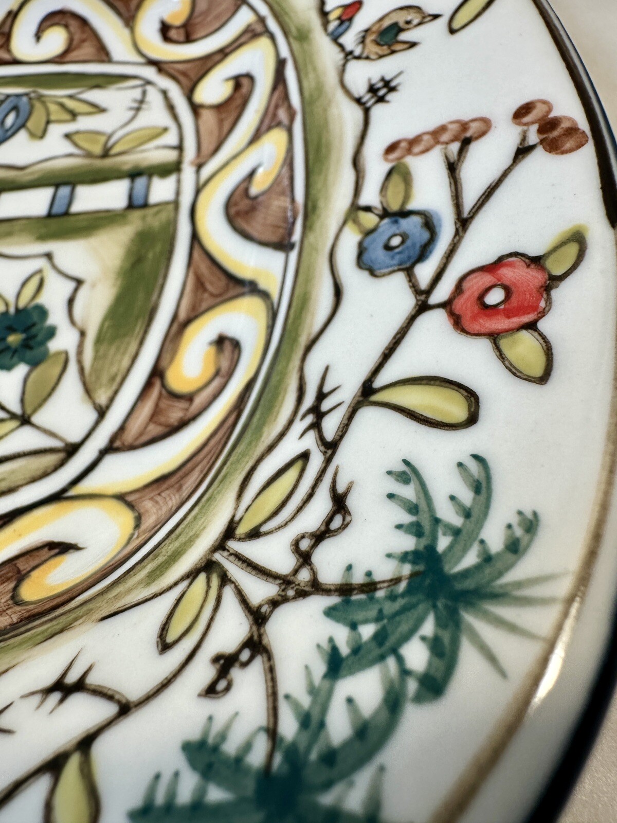 Temptations by Tara Birds Palms Ovenware 14” X 9.5” Serving Tray / Platter MINT - Image 6