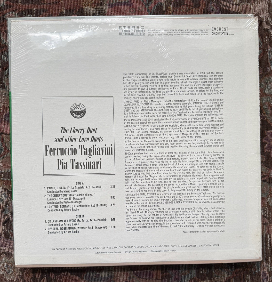 SEALED: Ferruccio Tagliavini Pia Tassinari The Cherry Duet And Other Love Duets - Image 1