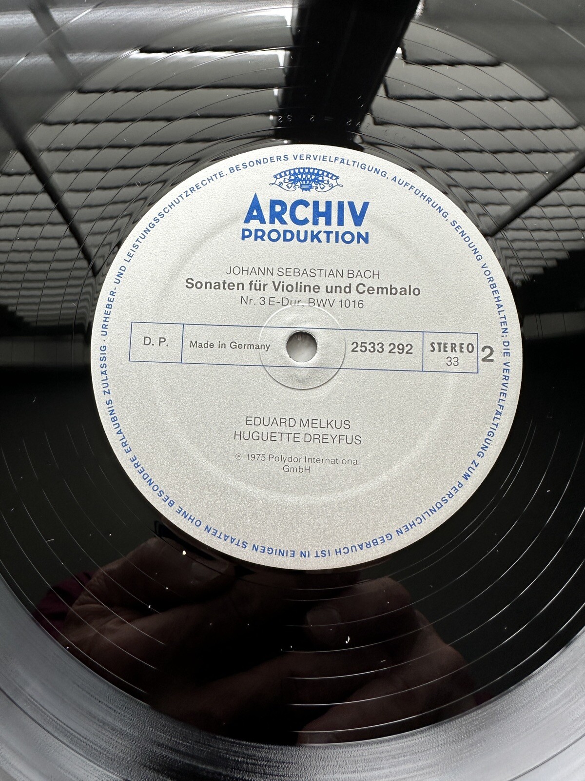 Eduard Melkus / H. Dreyfus - Bach Sonatas for Violin & Hpschd Archiv 2708 032 - Image 7