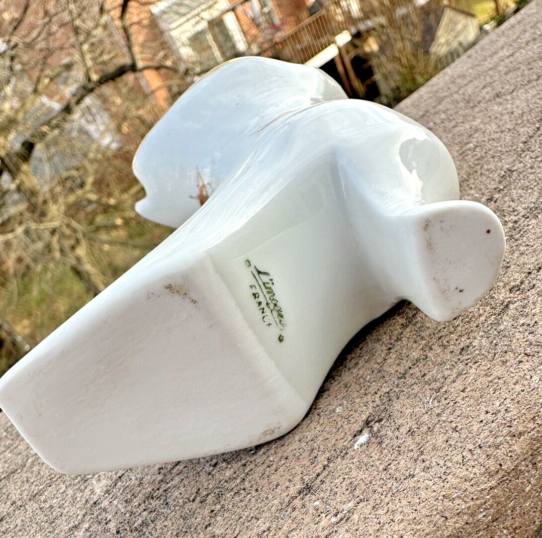 Limoges France Boot Hand Painted W/Gold Trim  - Image 7