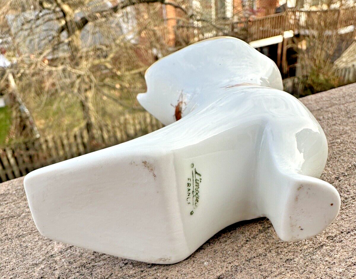 Limoges France Boot Hand Painted W/Gold Trim  - Image 8