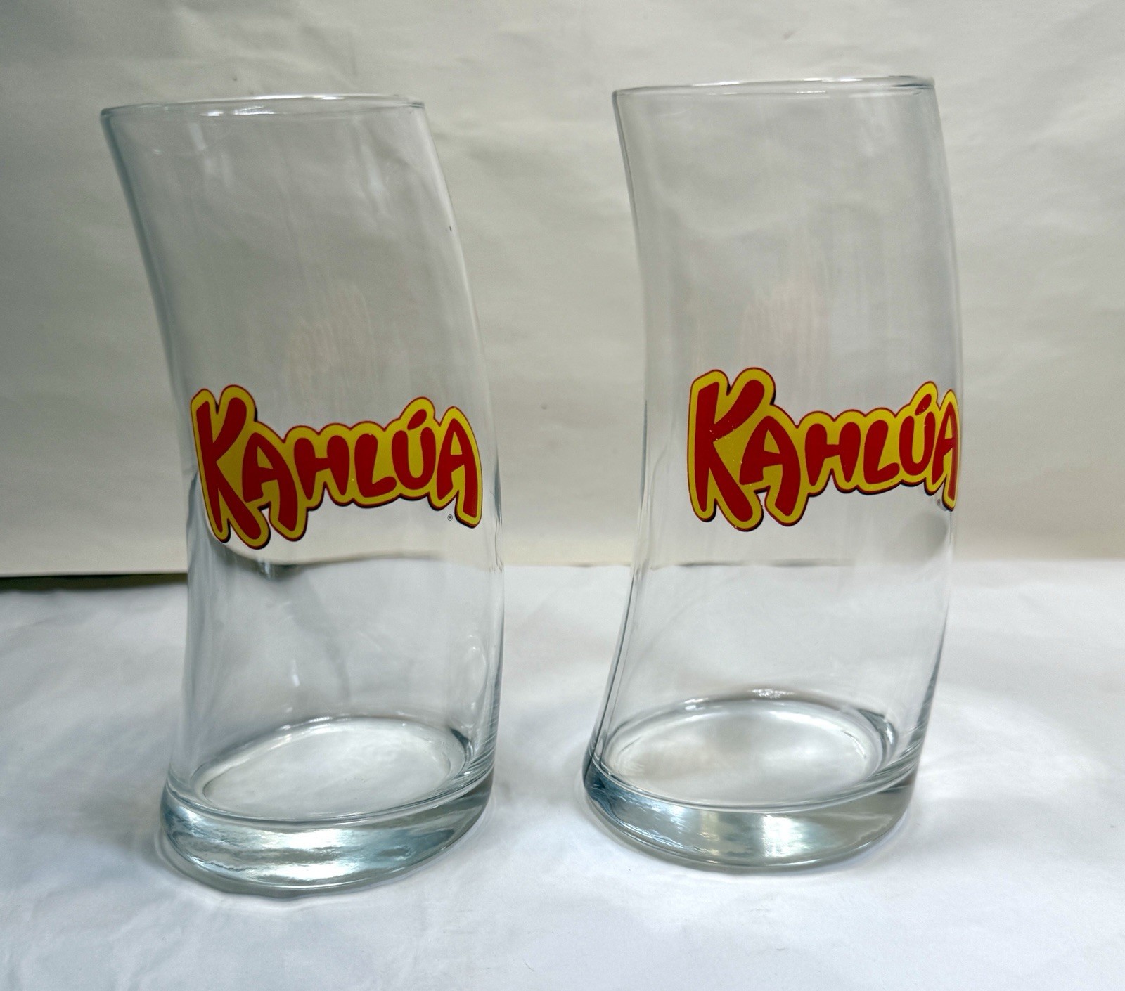 Original Curvy Kahlua Glasses - Set of 2 - 16 oz / 6-1/4" Tall - Immaculate - Image 4