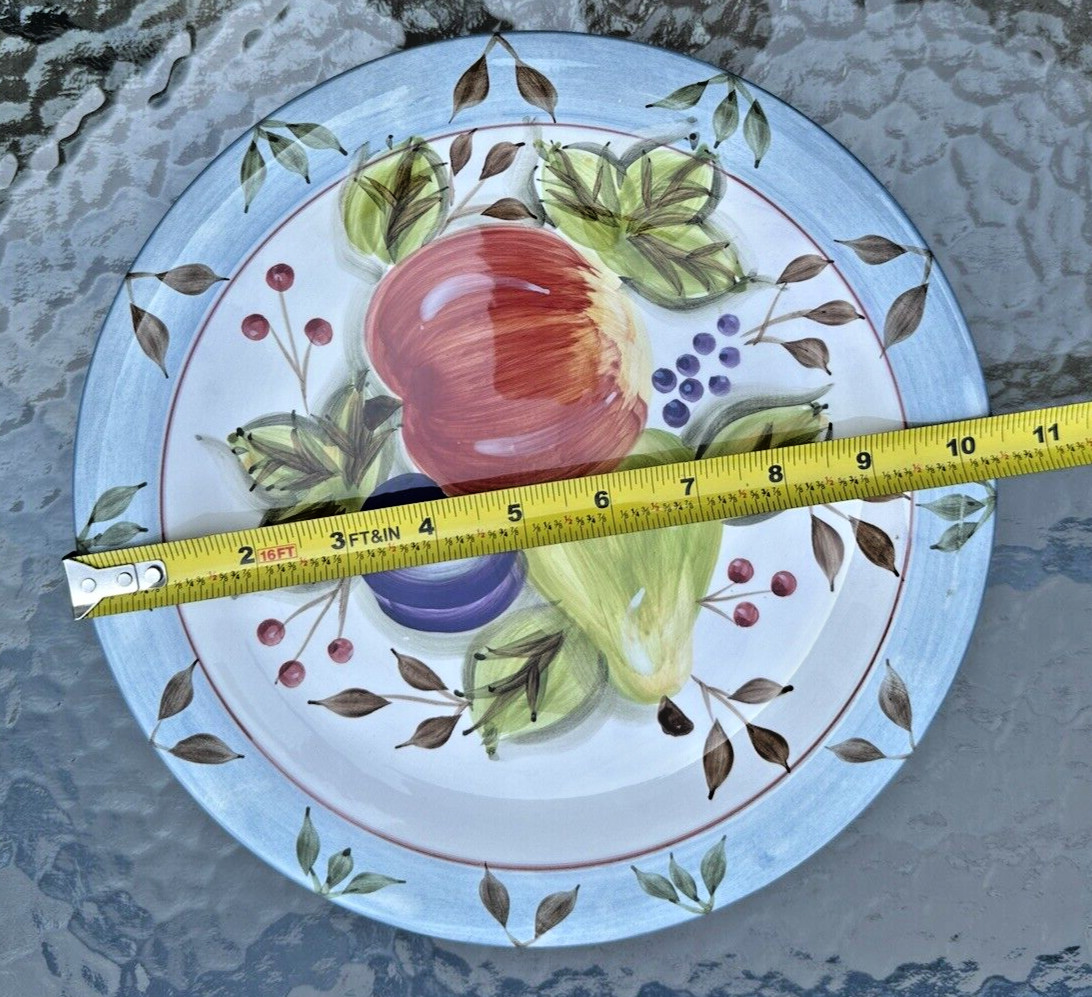 Four (4) Black Forest Fruits by Heritage Mint, Ltd 10 1/2" Dinner Plates - Image 6