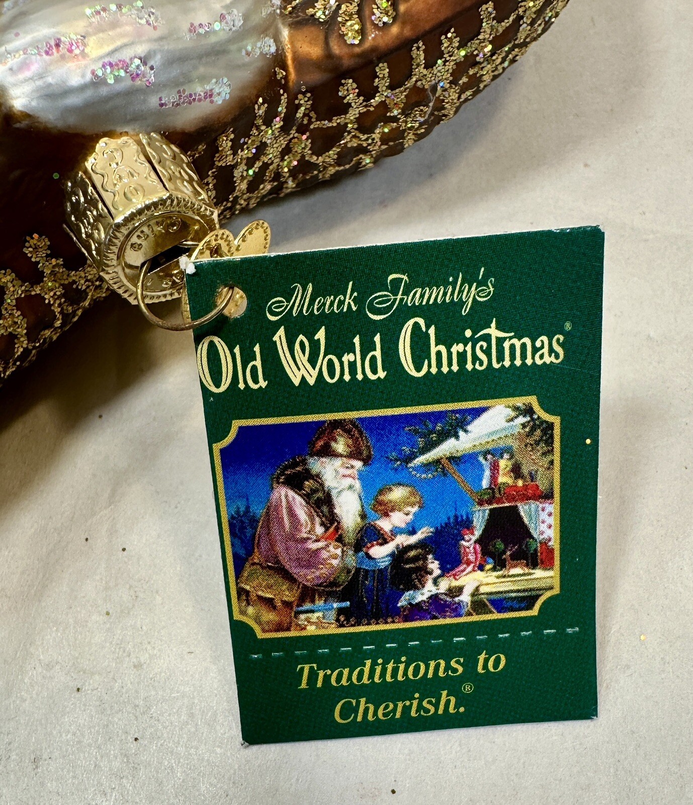 Merck Family's Christmas Glass Ornament American Eagle 6.5" - New with Tag - Image 3