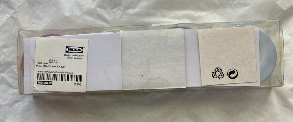 Ikea Mingel Set Of 4 Glass Place Card Holders By Jon Eliasson - New in Box - Image 3