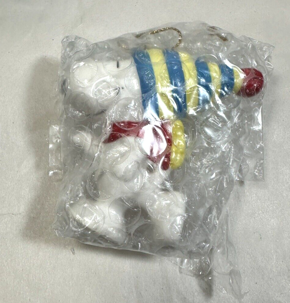 Vintage Thailand Ceramic Peanuts Snoopy Christmas Ornament - Image 2