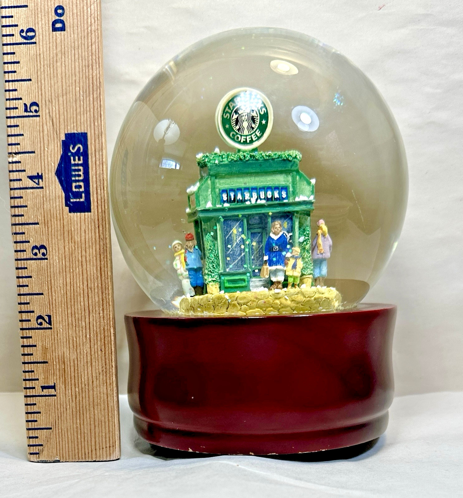 Starbucks Christmas Snow Globe - 1971 Starbucks Store - Music Box - 1999 - Image 7