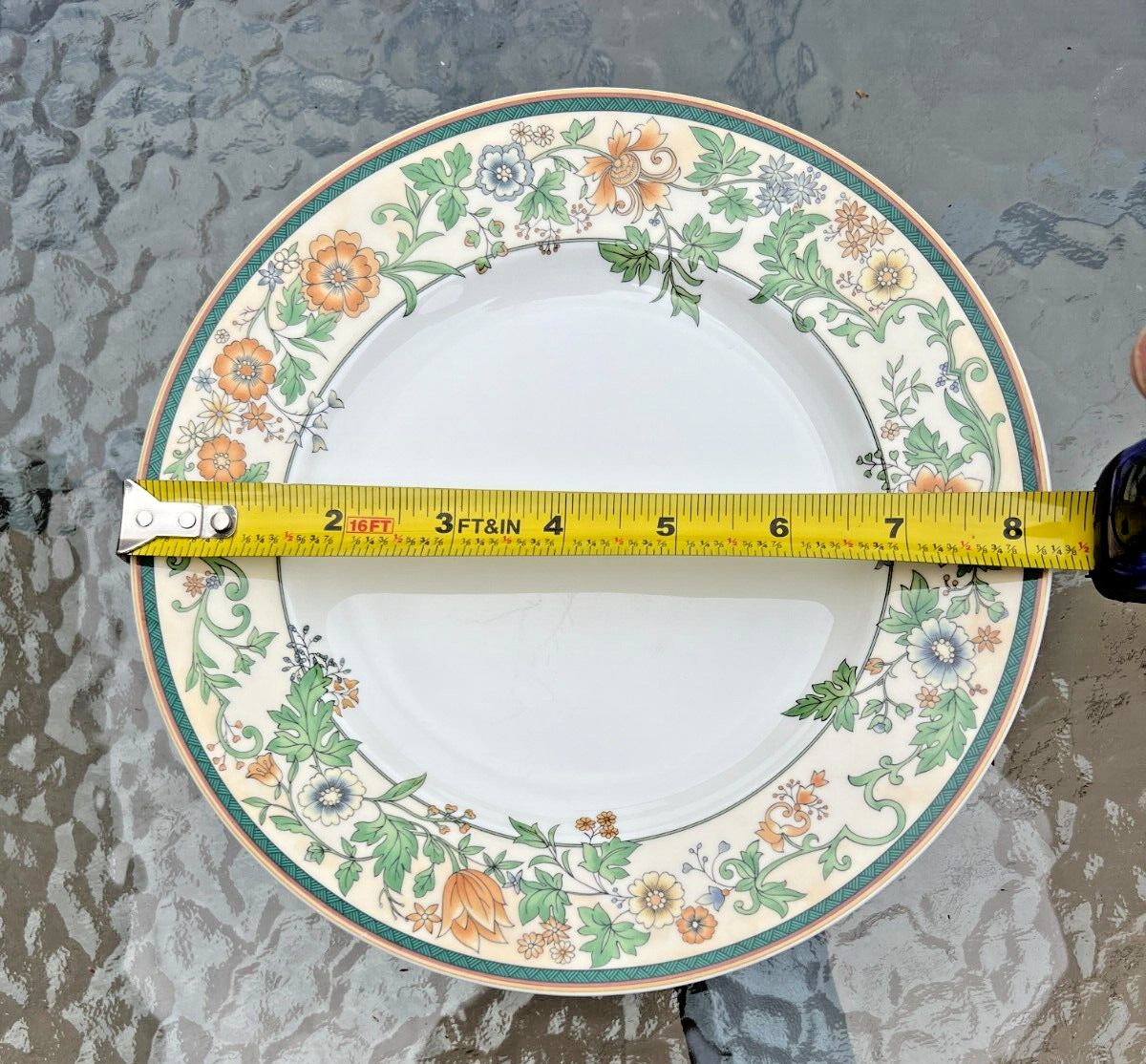 Four Mikasa Floral Chintz CK101 Salad Plates - 8 3/8" - Immaculate - Image 3