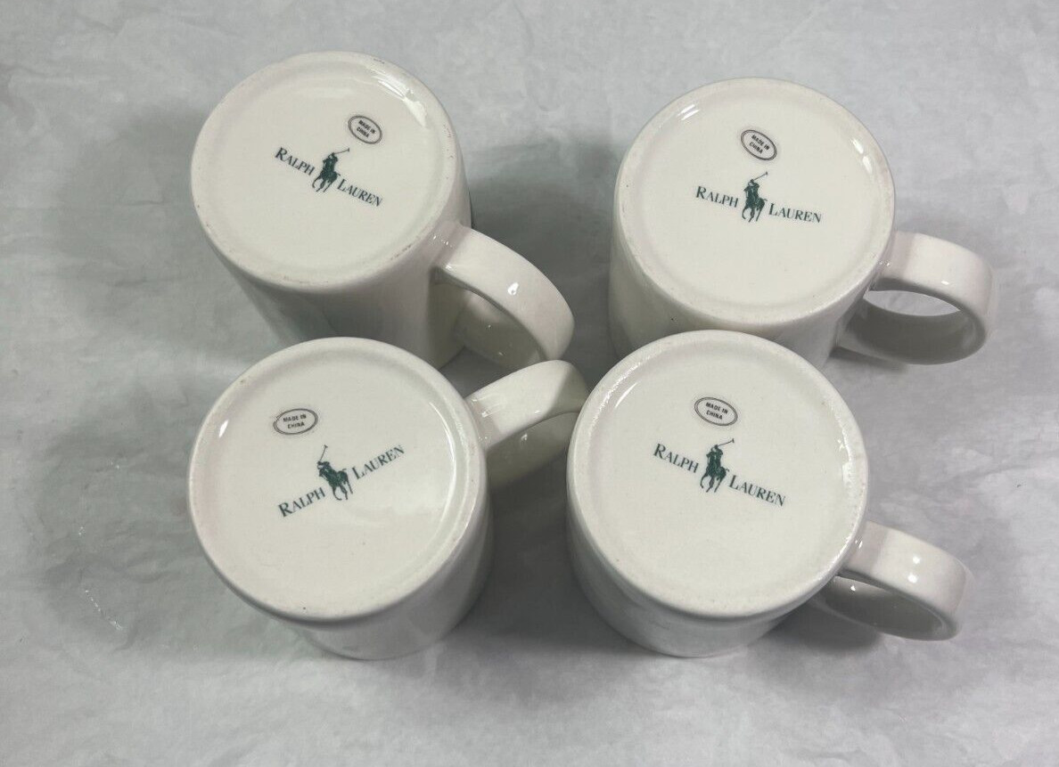 Ralph Lauren Polo Coffee / Tea Mugs - Set of Four - Pristine - Image 4