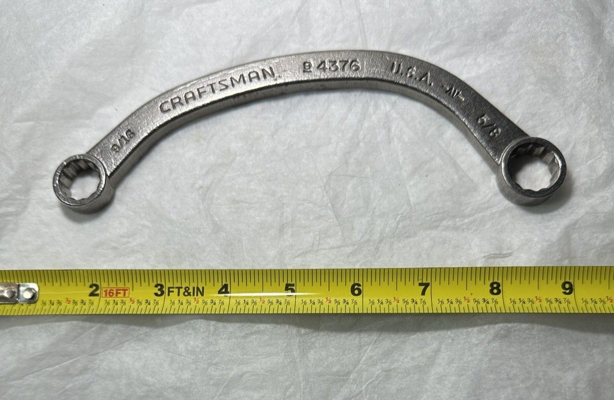 Craftsman SAE Obstruction Wrench, 9/16 x 5/8, made in USA - Part # 9-4376 4376 - Image 2