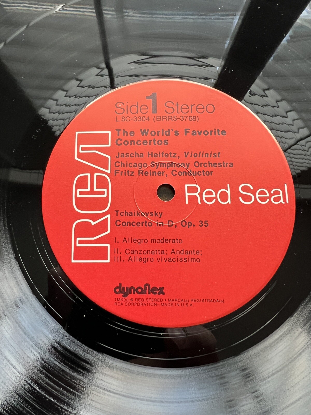 Jascha Heifetz: Tchaikovsky & Mendelssohn Concerti - RCA LSC-3304 - Image 2