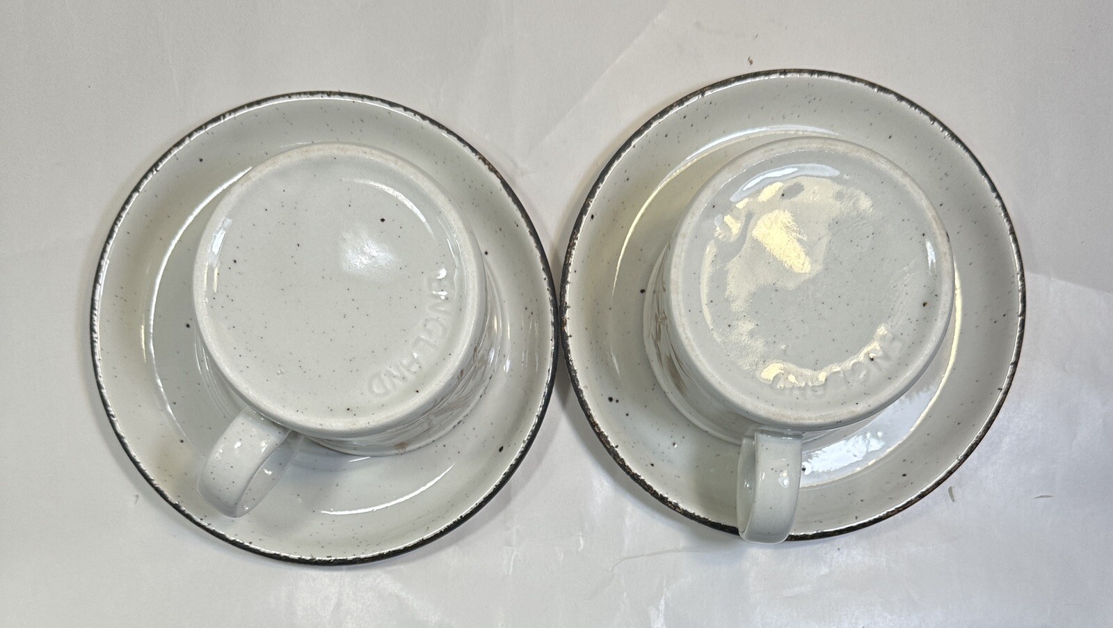 Two (2) Stonehenge Midwinter Wheat England Ceramic Stoneware Cups and Saucers - Image 6