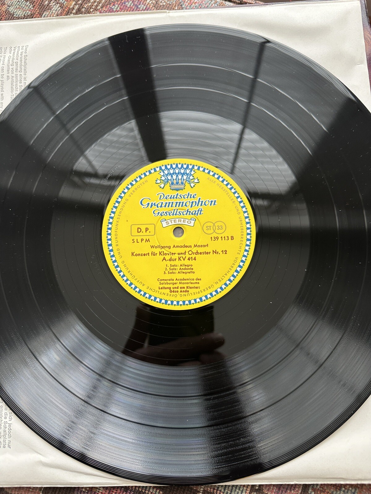 Mozart / Geza Anda - Piano Concerti KV 414 and KV 537 - DG LP 139 113 SLPM - Image 4