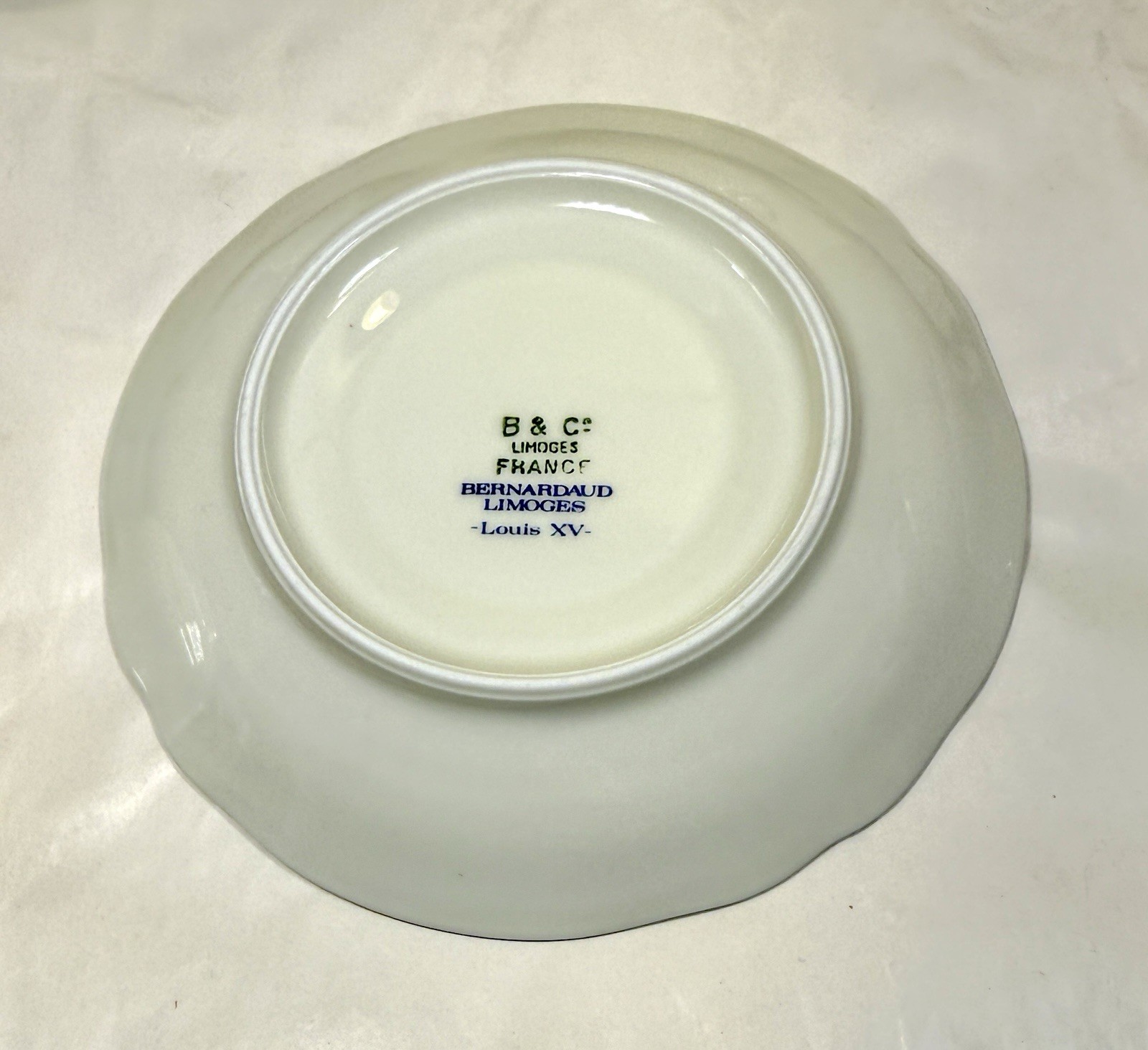 One Bernardaud Limoges Louis XV Teacup and Saucer - Flawless, Unused - Image 3