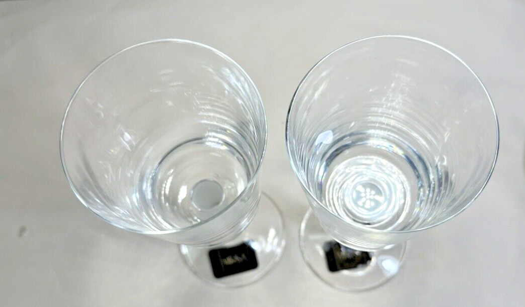 Two (2) Mikasa Overture Frost Goblet Wine Glasses - LS 080 - Image 2