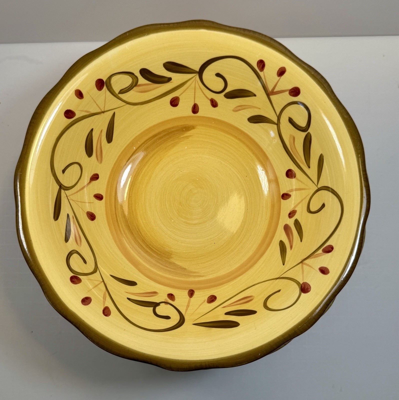 Set of 2 Home Trends Italian Villa Salad / Soup Bowls - 8-1/8" - Image 2