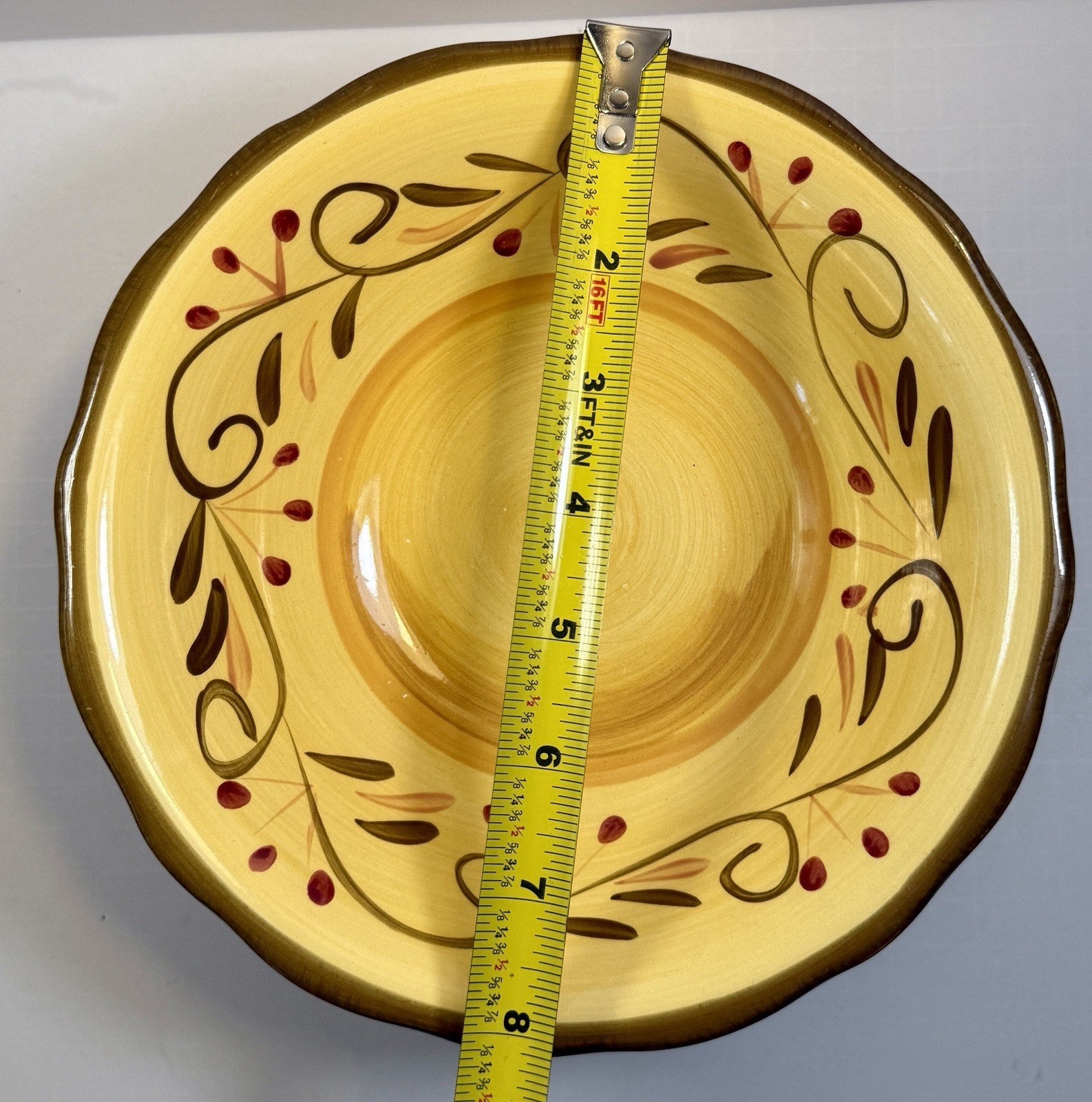 Set of 2 Home Trends Italian Villa Salad / Soup Bowls - 8-1/8" - Image 3