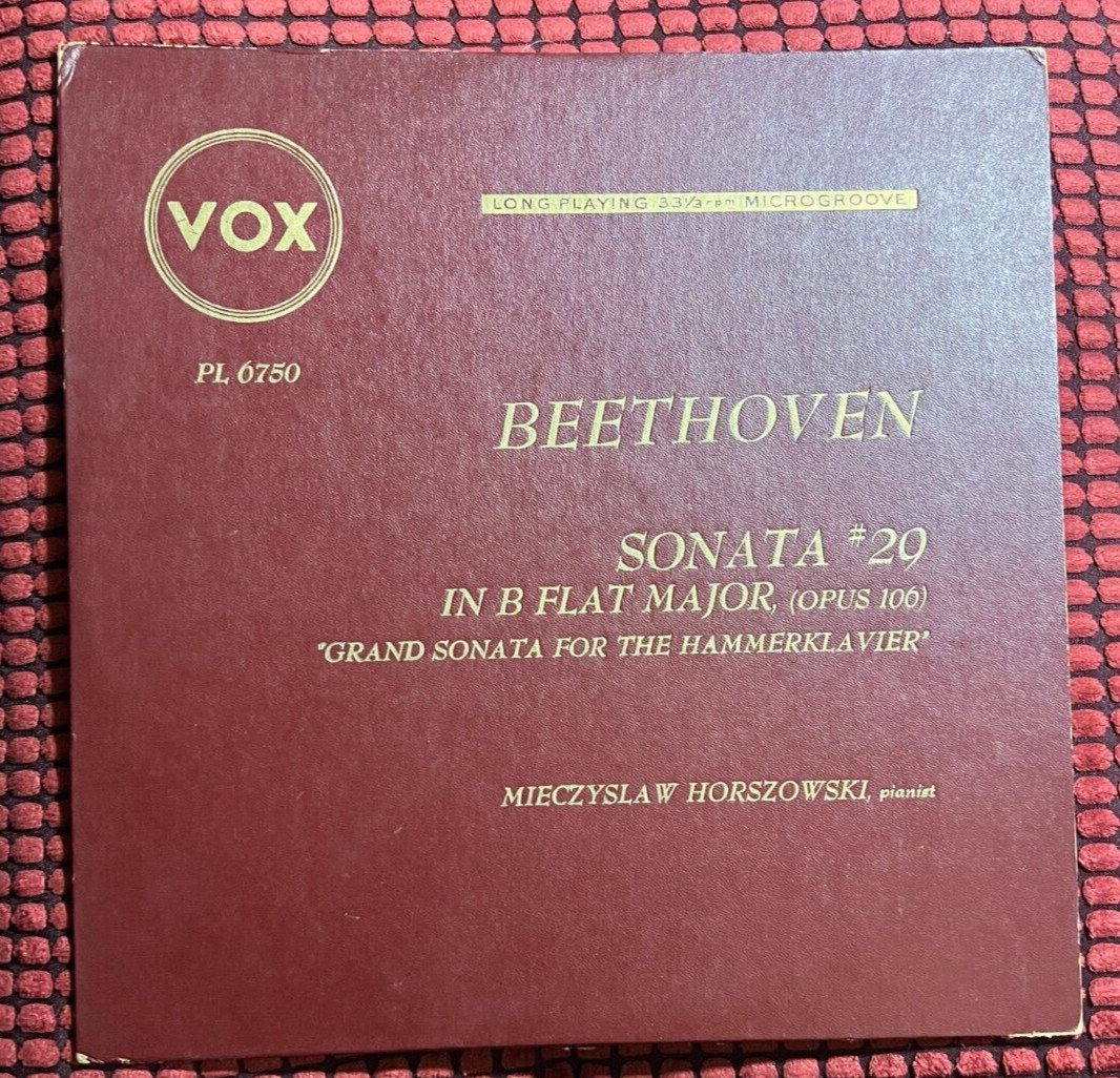 BEETHOVEN - Sonata No. 29 Hammerklavier - Mieczysław Horszowski - VOX PL 6750