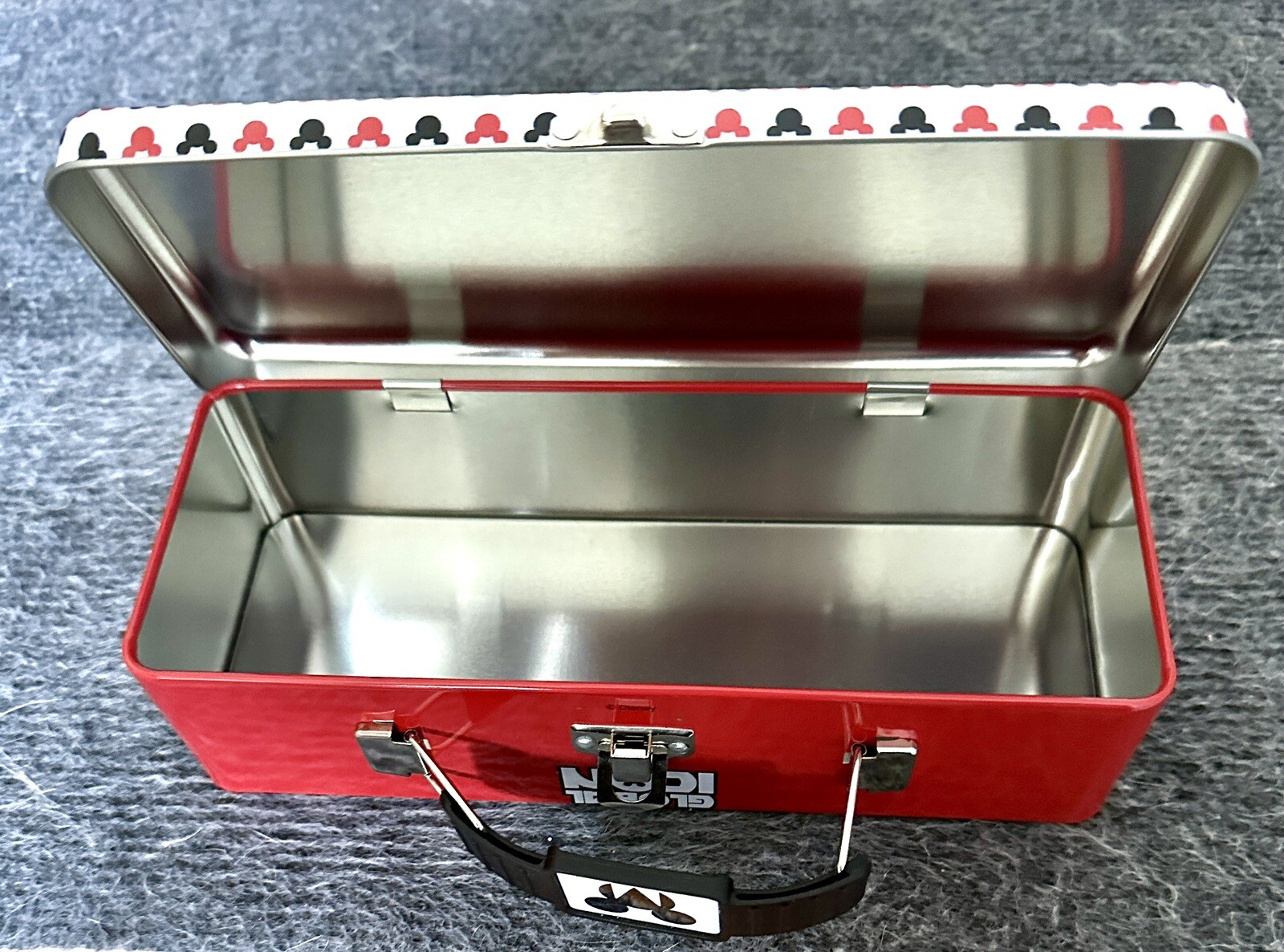 Disney World Mickey Mouse Tool Pencil Tin Carrying Case With Handle - Image 1