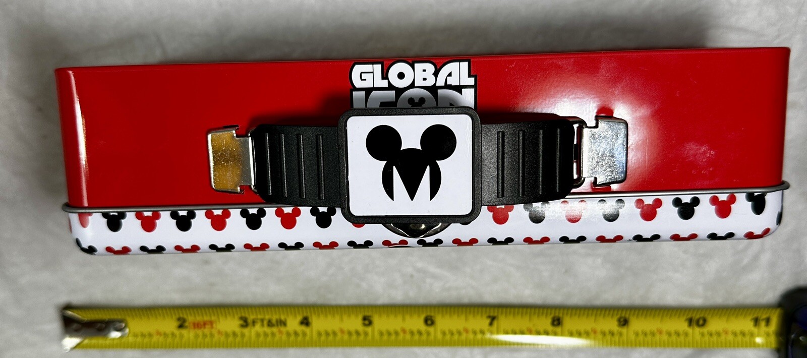 Disney World Mickey Mouse Tool Pencil Tin Carrying Case With Handle - Image 7