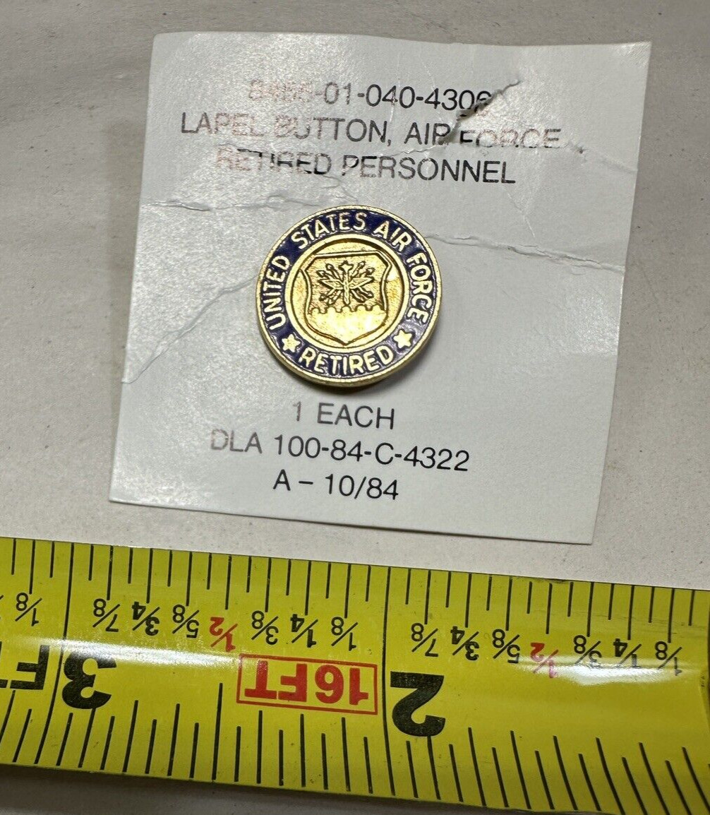 US Air Force Retired Pin - Image 1
