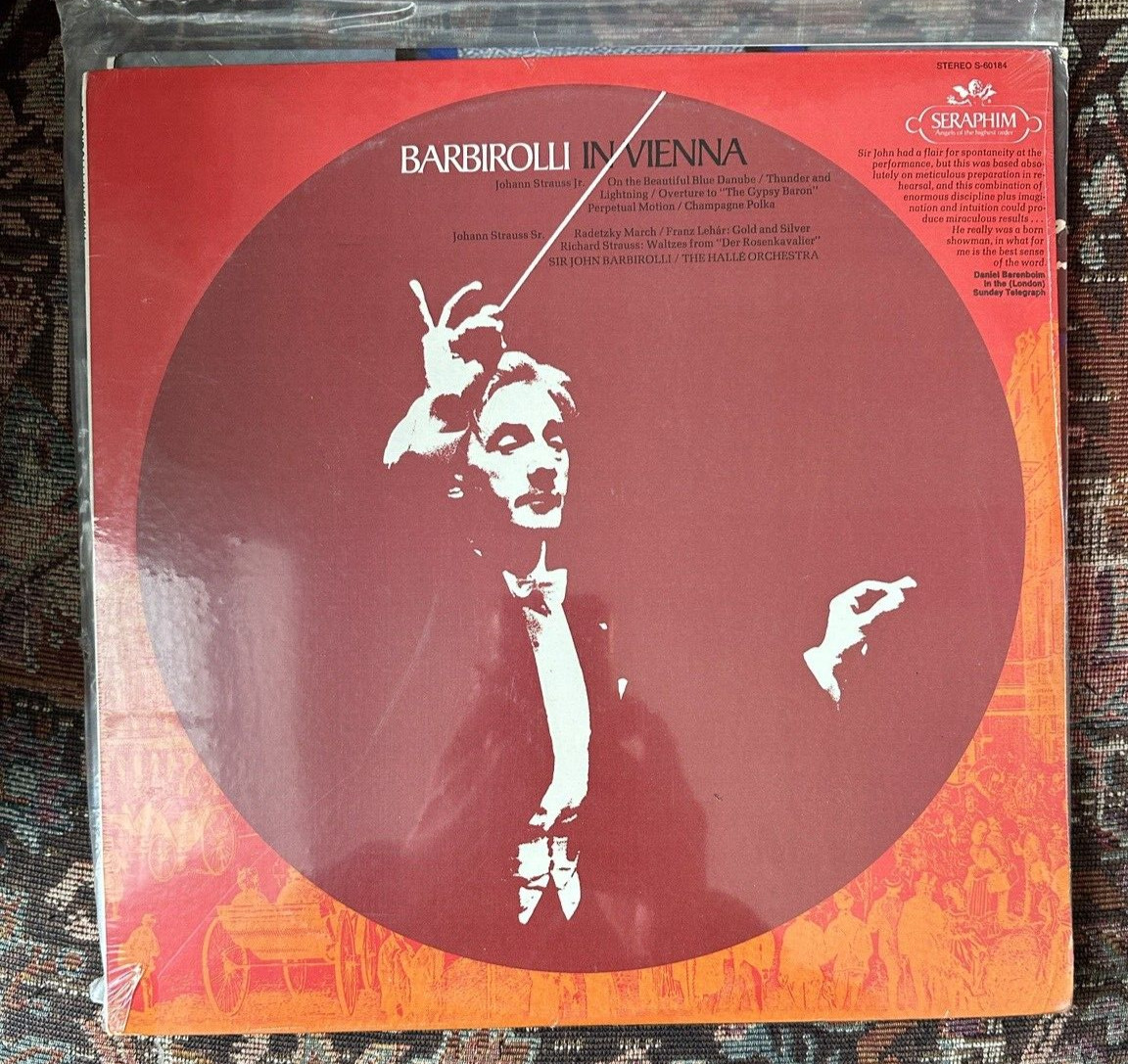 SEALED: BARBIROLLI IN VIENNA J.Strauss/Lehar - Seraphim S-60184
