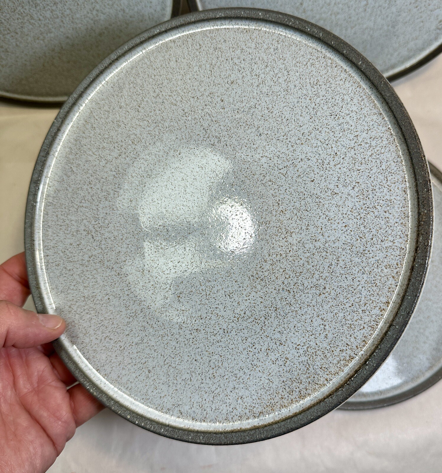 Set of 4 Stone +lain Vince Stoneware Rustic Salad Plates - 8.5" - New UNBOXED - Image 1