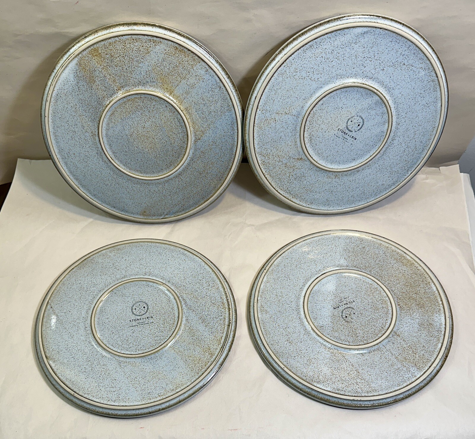 Set of 4 Stone +lain Vince Stoneware Rustic Salad Plates - 8.5" - New UNBOXED - Image 6