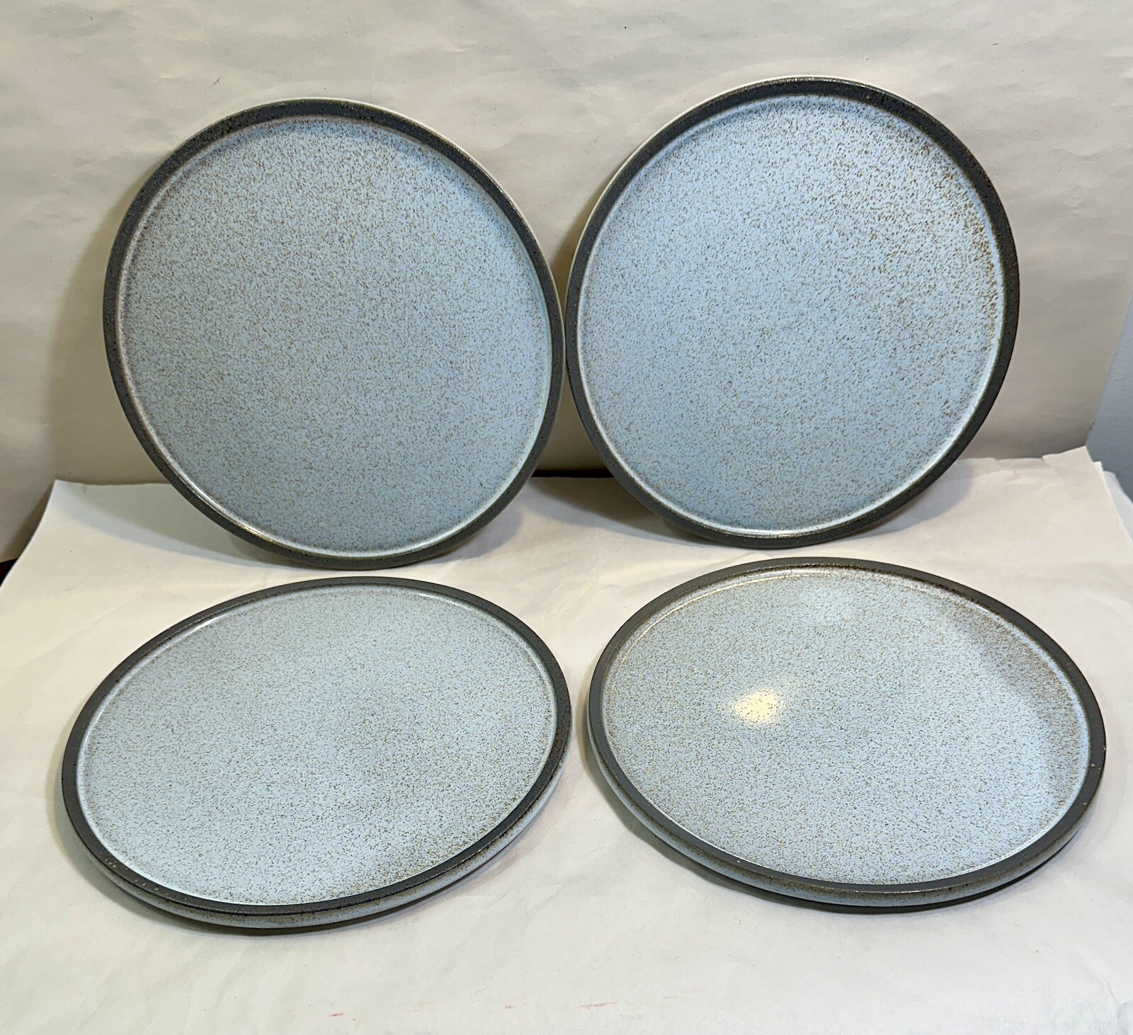 Set of 4 Stone +lain Vince Stoneware Rustic Salad Plates - 8.5" - New UNBOXED
