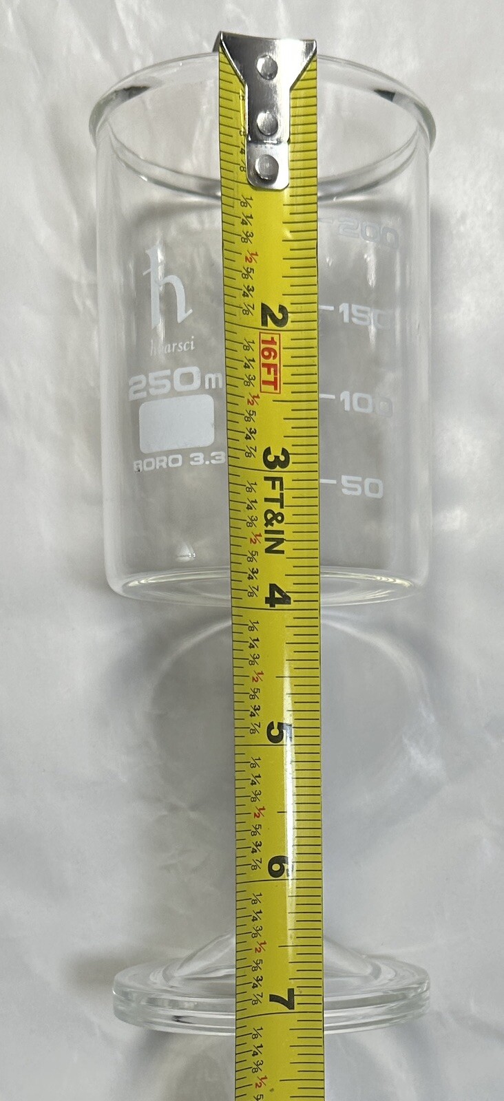 Handmade Beaker Wine Glass, Made of Lab Grade Borosilicate 3.3 Glass - 250mL - Image 2