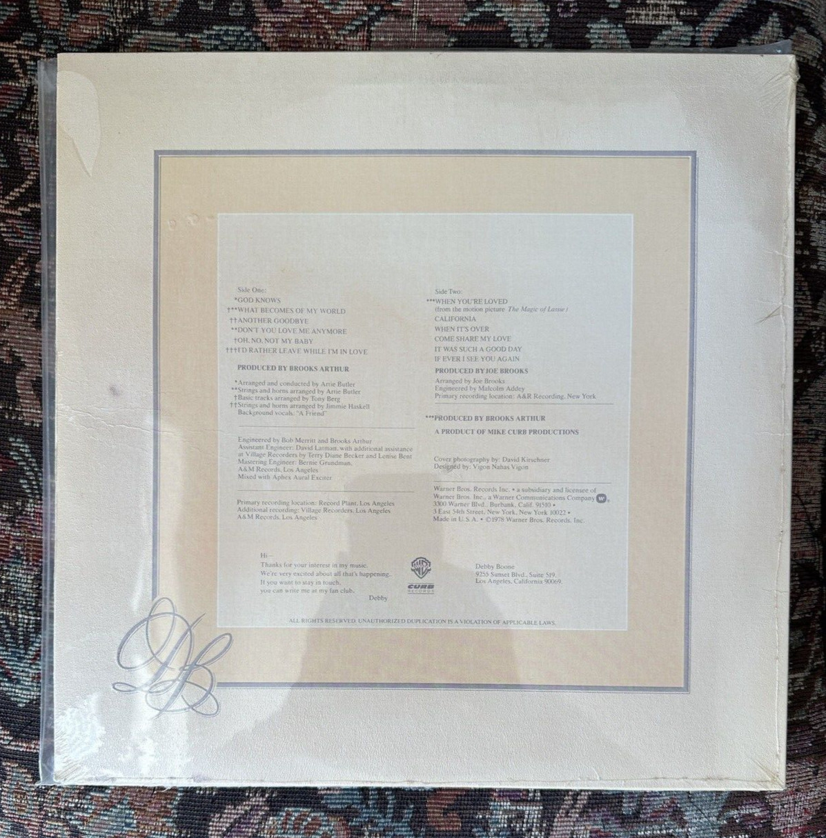 SEALED: Debby Boone - Midstream (1978) Warner Bros. Records – BSK 3130 - Image 1