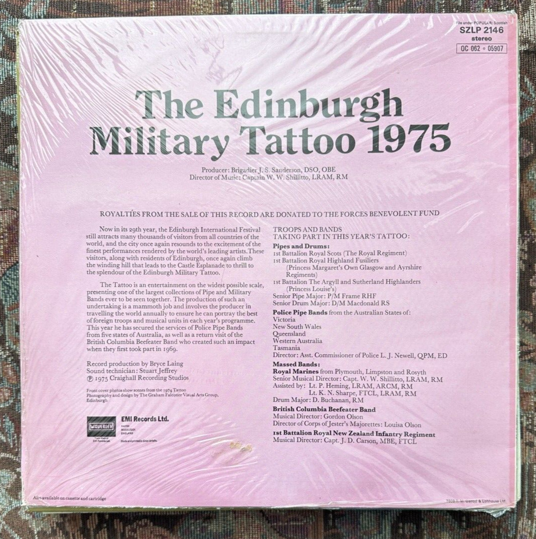 SEALED: The Edinburgh Military Tattoo 1975 - EMI SZLP 2146 - Image 1