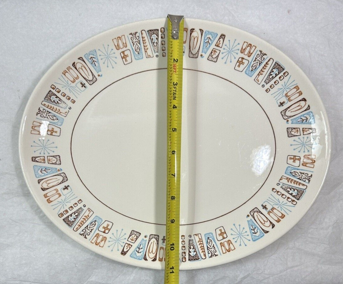 Taylor Smith Taylorstone Moderne Atomic Platter - 13 1/2" by 11" - Image 2
