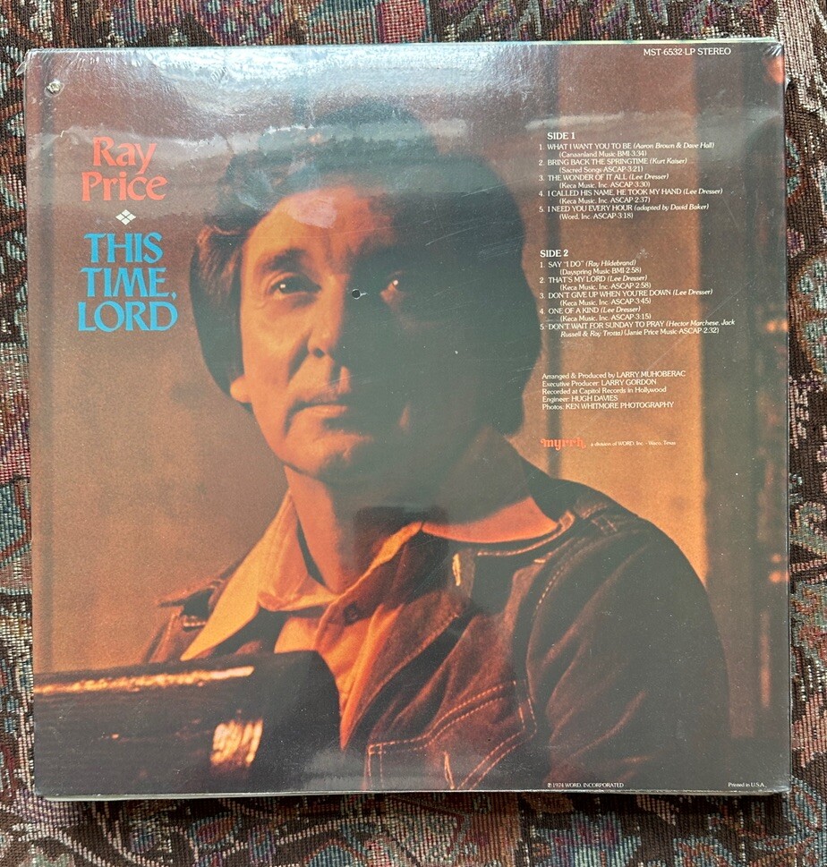 SEALED: Ray Price - This Time, Lord - MST-6532 - Image 1