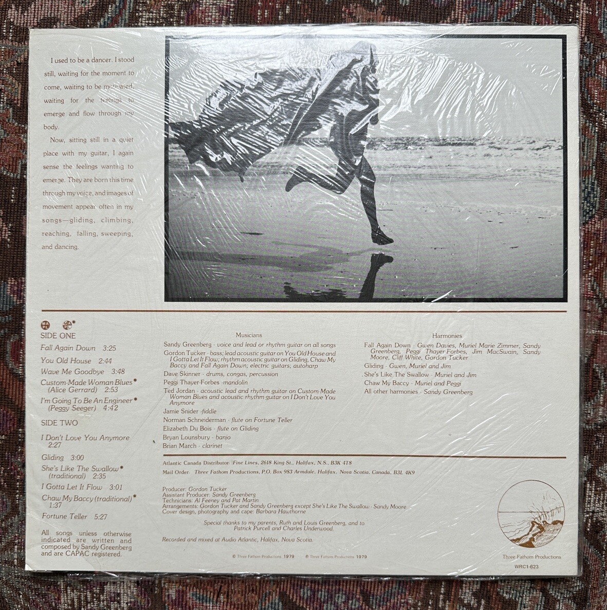 SEALED: Sandy Greenberg -Gliding - Three Fathom Productions WRC1-623 - Image 1