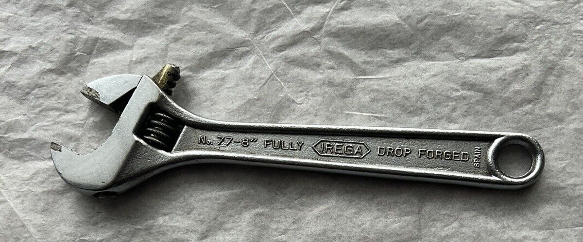 IREGA 8" No. 77 Crescent Wrench - Spain
