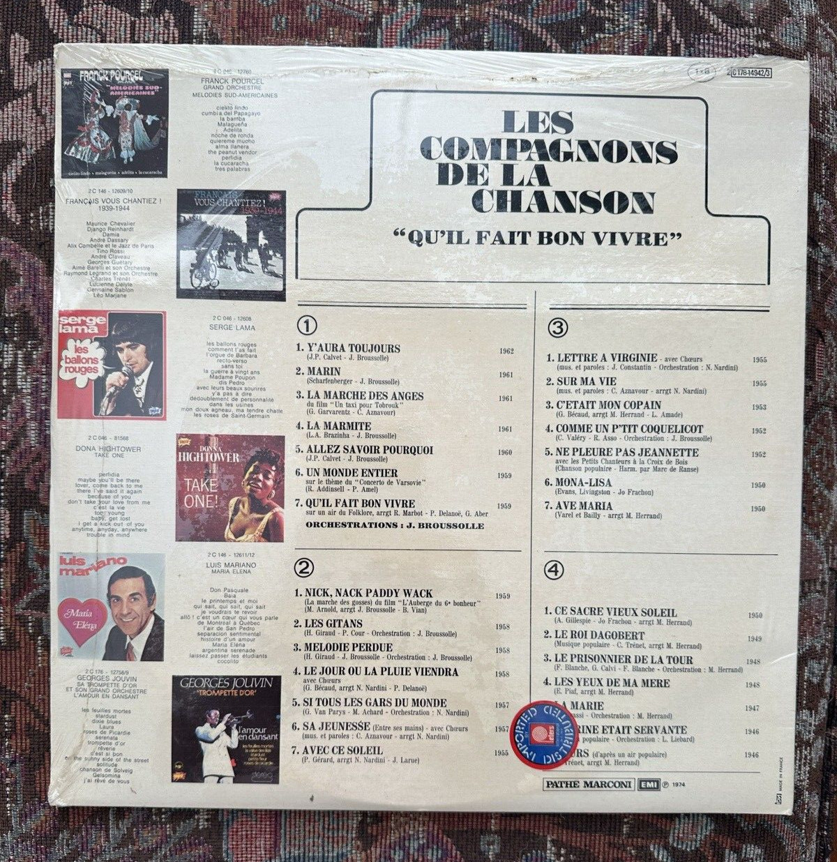 SEALED: Les Compagnons De La Chanson - "Qu'il Fait Bon Vivre" - Double LP New - Image 1