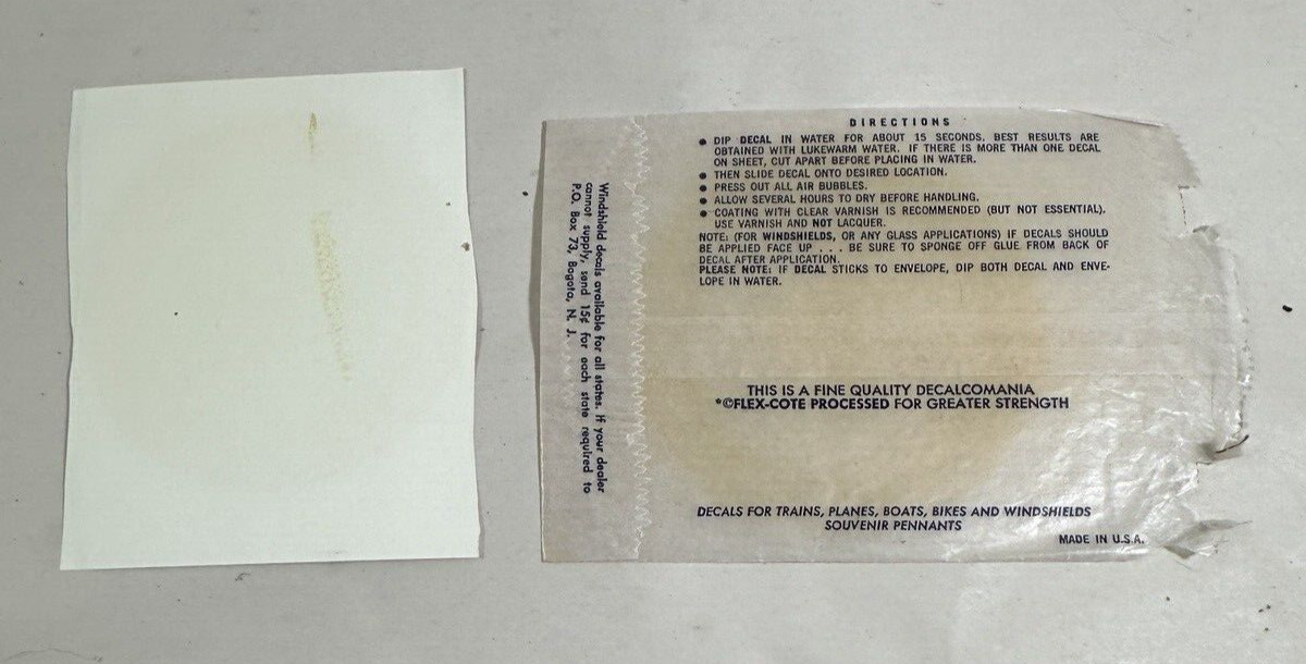 Statue of Liberty Vintage Decal - Decalomania, 1950s - Liberty Island N.Y. - Image 3