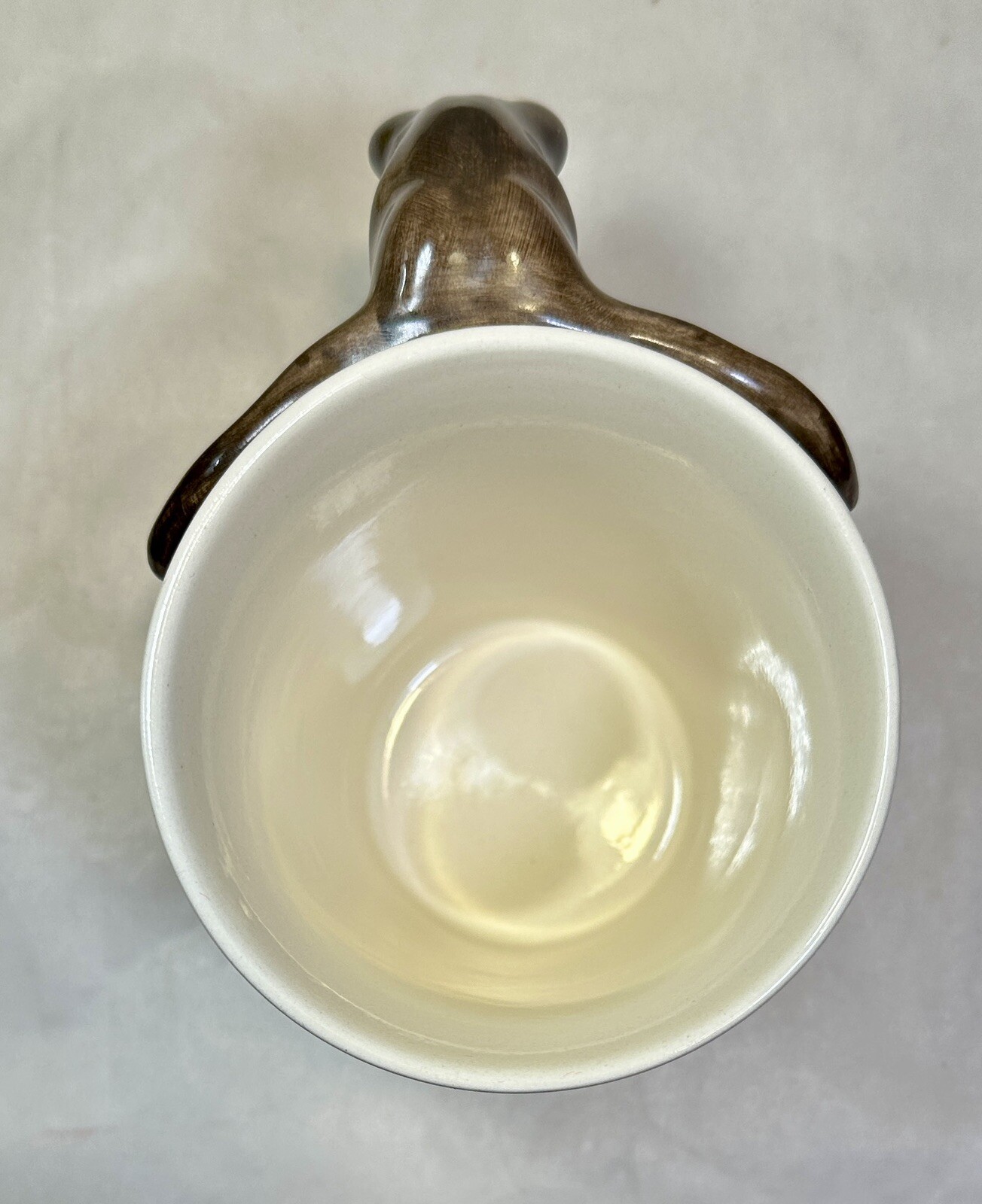 World Market 3D Elephant 12 Oz Ceramic Cream/Brown Coffee Mug Made in Thailand - Image 5