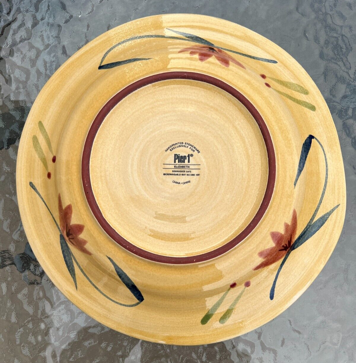 Pier 1 ELIZABETH Dinner Plate 11 1/2" - New Old Stock, Unused - Image 1