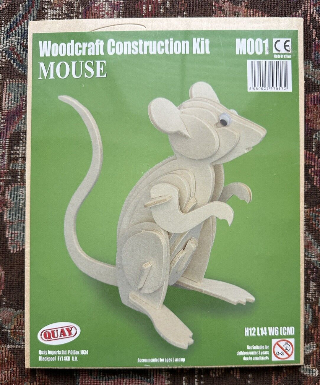Factory Sealed Quay Woodcraft Construction Kit - Mouse