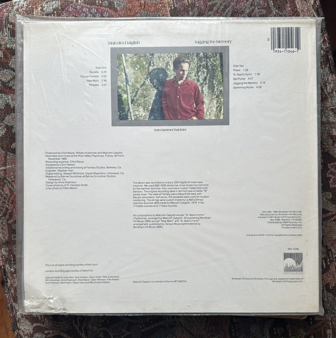 SEALED: Malcolm Dalglish "Jogging The Memory" (Solo Hammer Dulcimer)  WH-1046 - Image 1