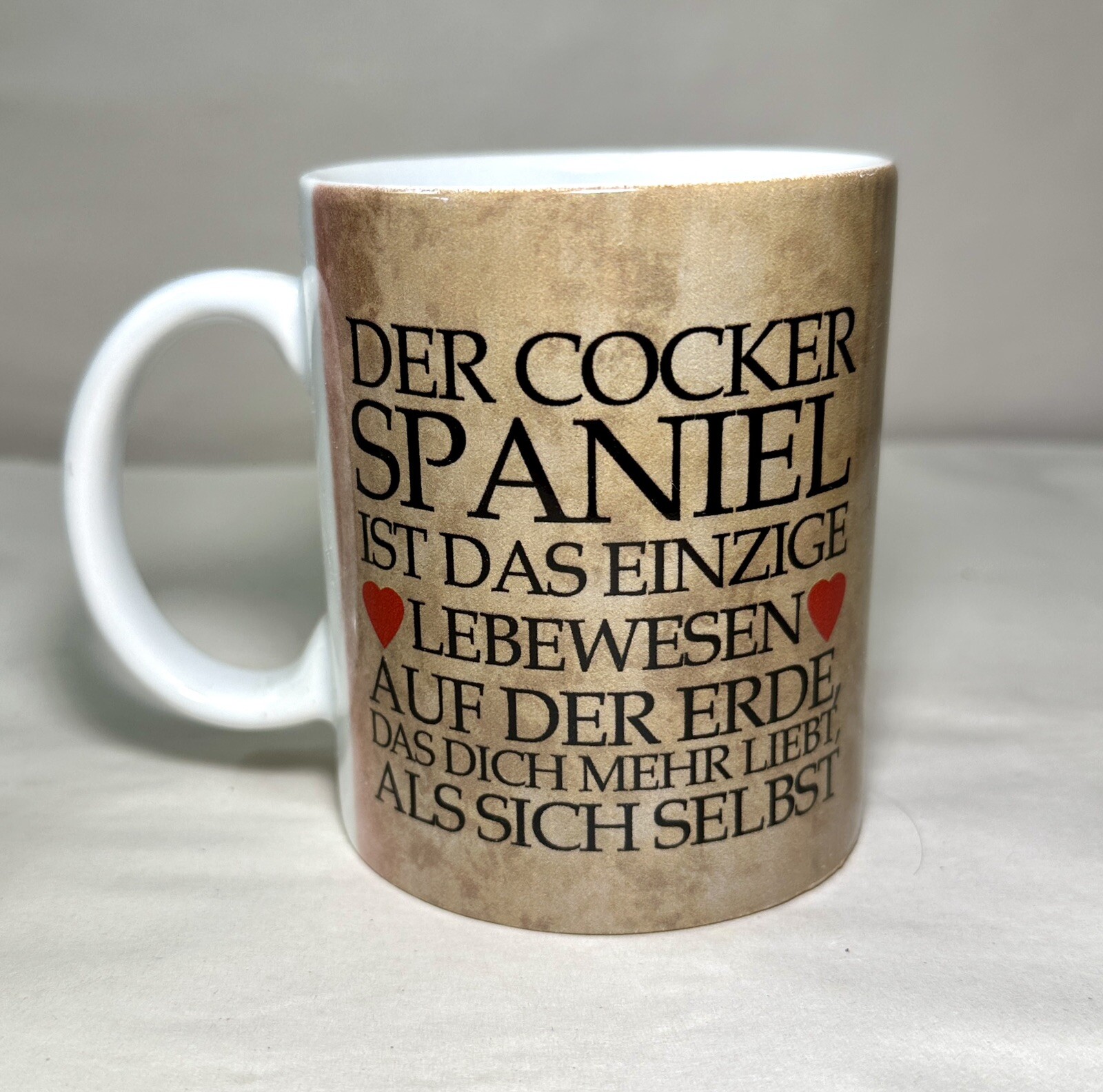 Cocker Spaniel Mug - German Language Text on Cup - New in Box - Image 2