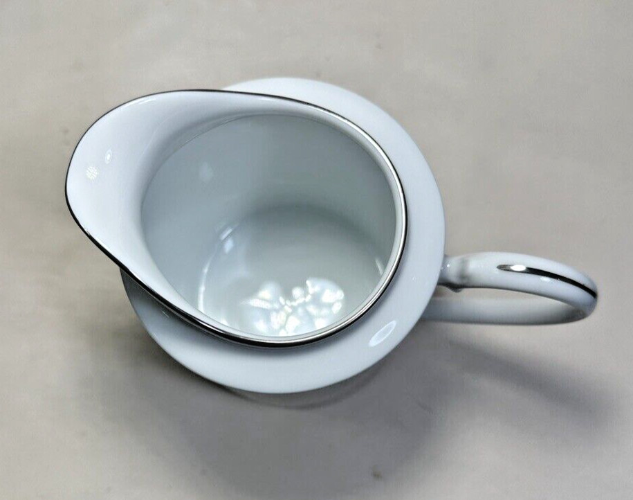 Noritake Pembroke Platinum Porcelain Creamer - New with Tags, Unboxed - Image 4