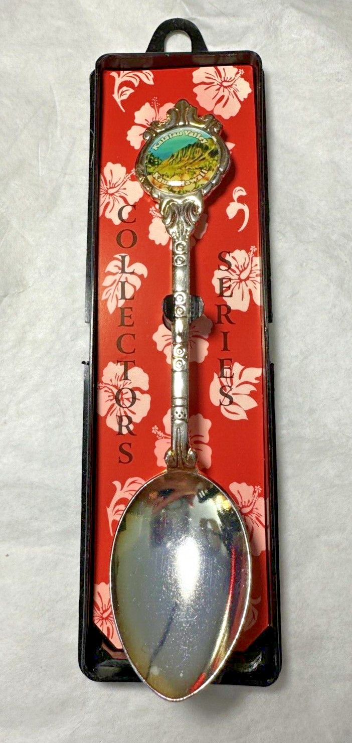 Vintage Collector Souvenir Spoon Hawaii - Kalalau Valley - Kauaʻi - Stuart
