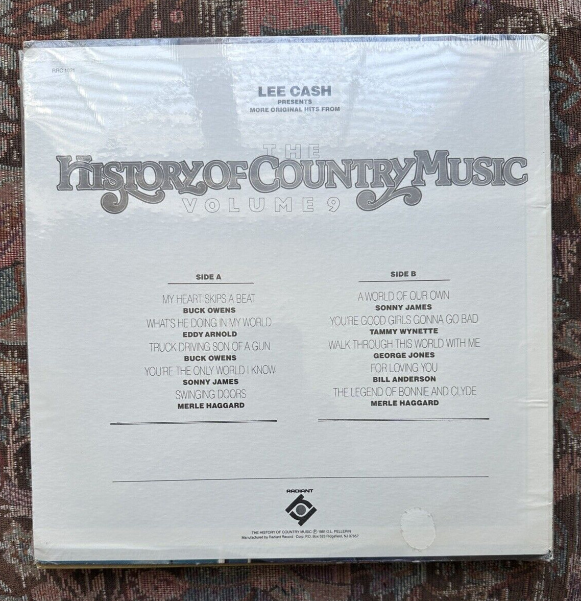 SEALED: Lee Cash Presents The History of Country Music Volume 9 - RRC 1021 - Image 1