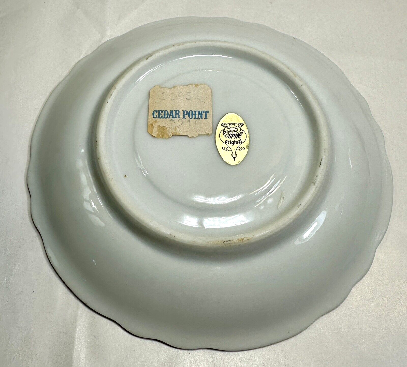 Vintage Ceramic Cedar Point Amusement Land Teacup and Saucer - Original Tags - Image 7