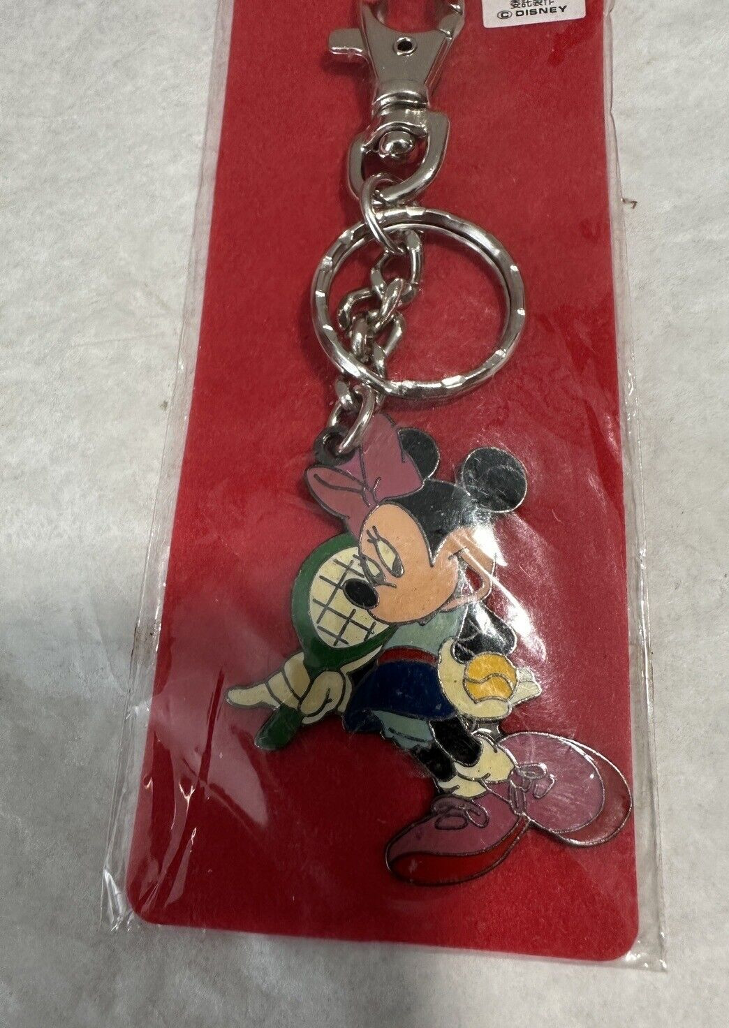 New Disney Minnie Mouse / Tennis Raquet Keychain - From Tokyo Disney Resort - Image 2