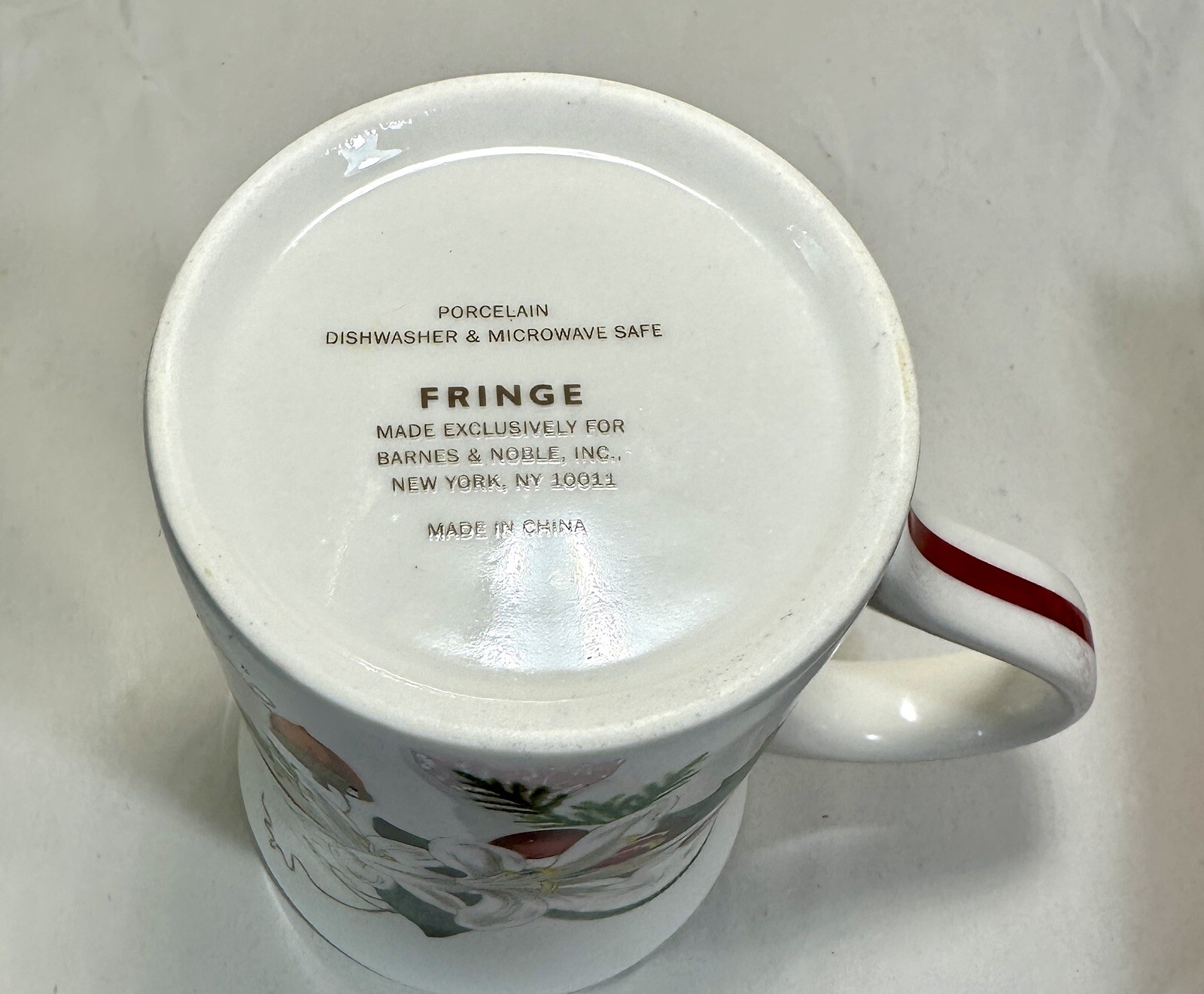 Fringe Porcelain Lidded Memento Tea Mug - New Old Stock - Image 4