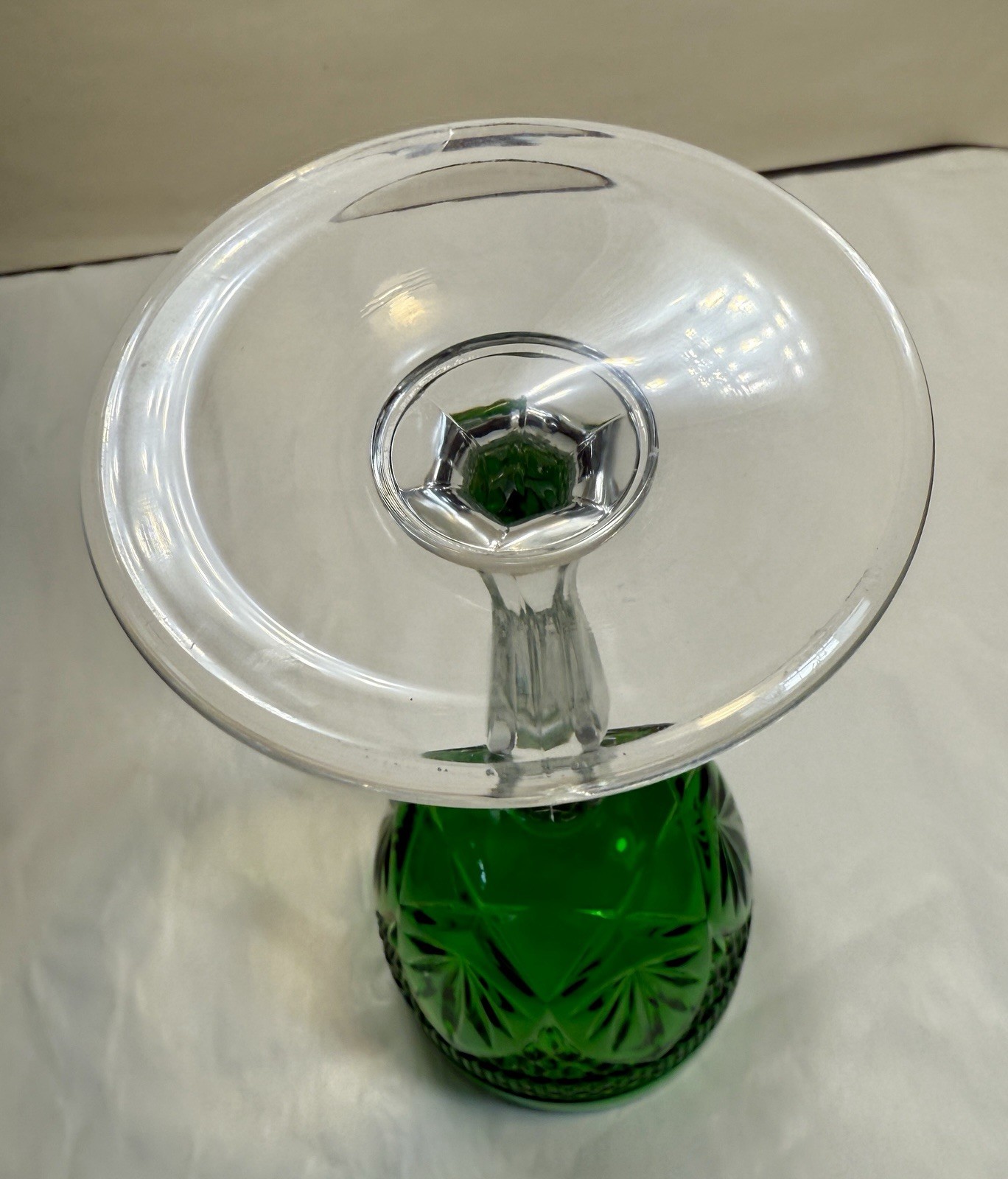 Antique Emerald by CRISTAL D'ARQUES-DURAND Water Goblet - NWOT - Image 3